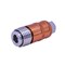 Interstate Pneumatics 1/4in Body x 1/4in FPT Universal Steel Safety Exhaust Coupler - Orange CG440-5O-D - alternate 4